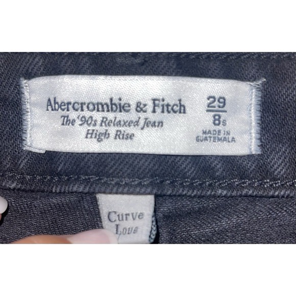 Abercrombie & Fitch The 90's Relaxed Jean Curve Love Twisted Seam Vent 29/8s NWT - Picture 5 of 9